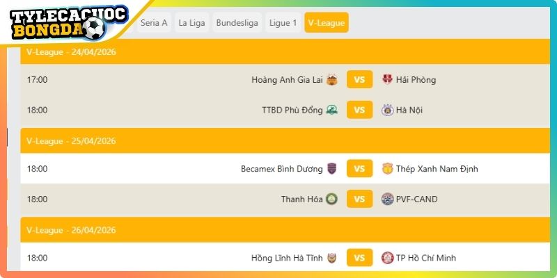 Lịch thi đấu ảnh hưởng biến động kèo bóng đá