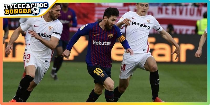 Ví dụ Barcelona vs Sevilla kèo chấp nửa trái