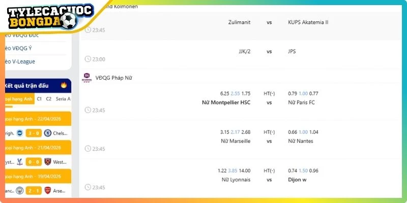 Lưu ý khi sử dụng Livescore